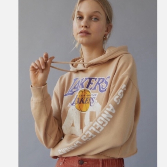 Ultra Game Tops - Lakers Cropped Hoodie